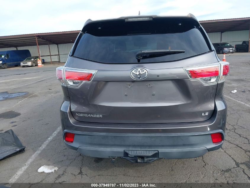 2015 TOYOTA HIGHLANDER LE PLUS V6 - 5TDZKRFH1FS101041