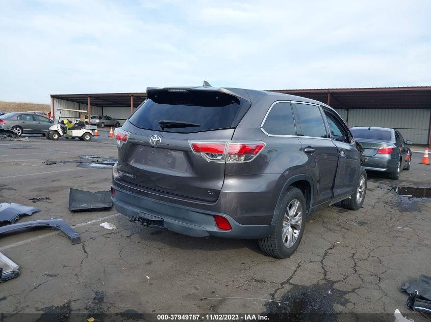 2015 TOYOTA HIGHLANDER LE PLUS V6 - 5TDZKRFH1FS101041