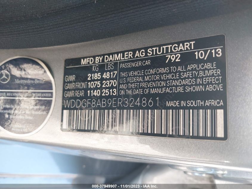 2014 MERCEDES-BENZ C 300 SPORT 4MATIC/LUXURY 4MATIC - WDDGF8AB9ER324861