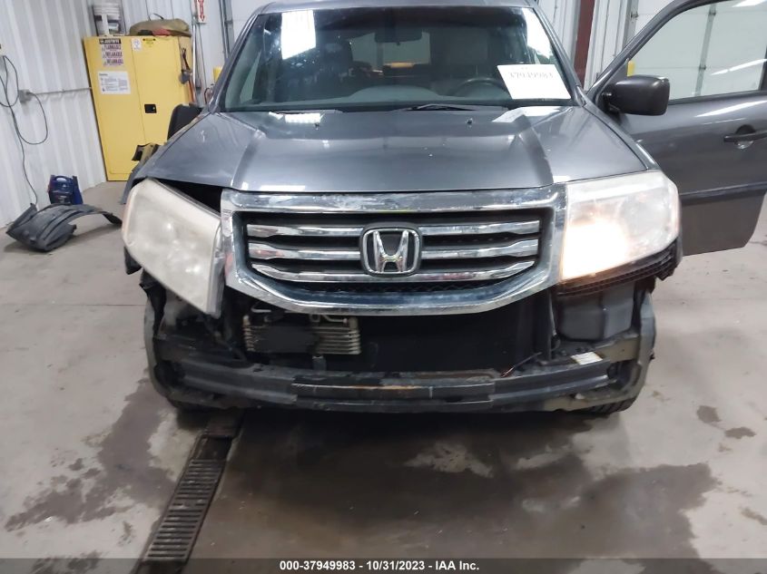 2013 HONDA PILOT LX - 5FNYF4H2XDB057022