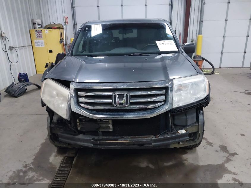 2013 HONDA PILOT LX - 5FNYF4H2XDB057022