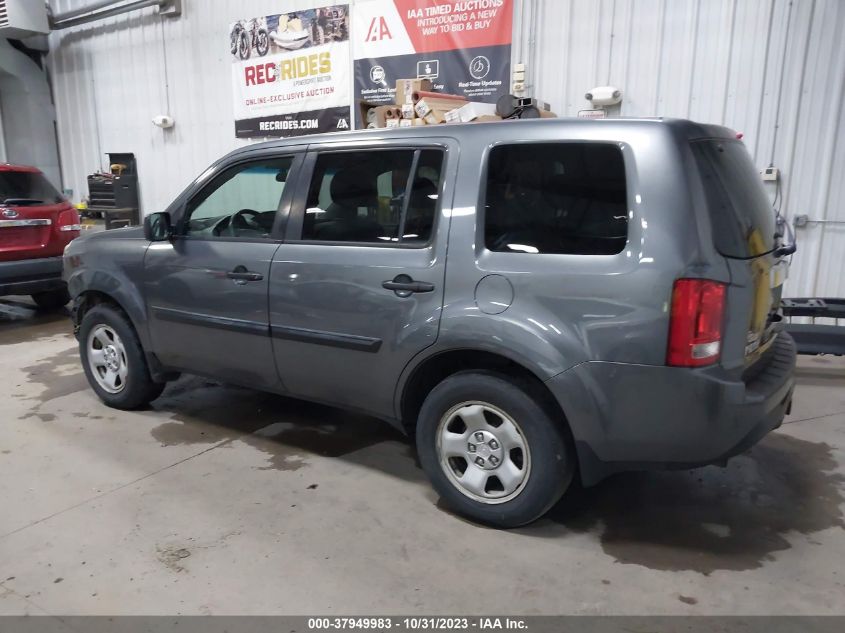 2013 HONDA PILOT LX - 5FNYF4H2XDB057022