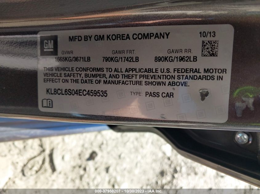 2014 CHEVROLET SPARK EV 2LT - KL8CL6S04EC459535