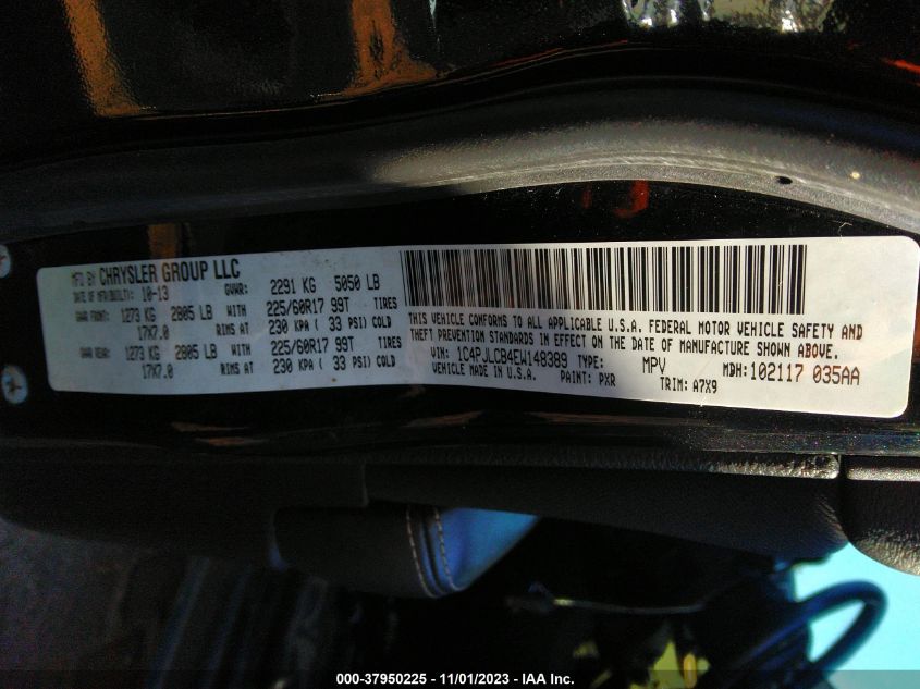 2014 JEEP CHEROKEE LATITUDE - 1C4PJLCB4EW148389