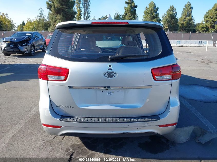 2016 KIA SEDONA L - KNDMA5C10G6183049