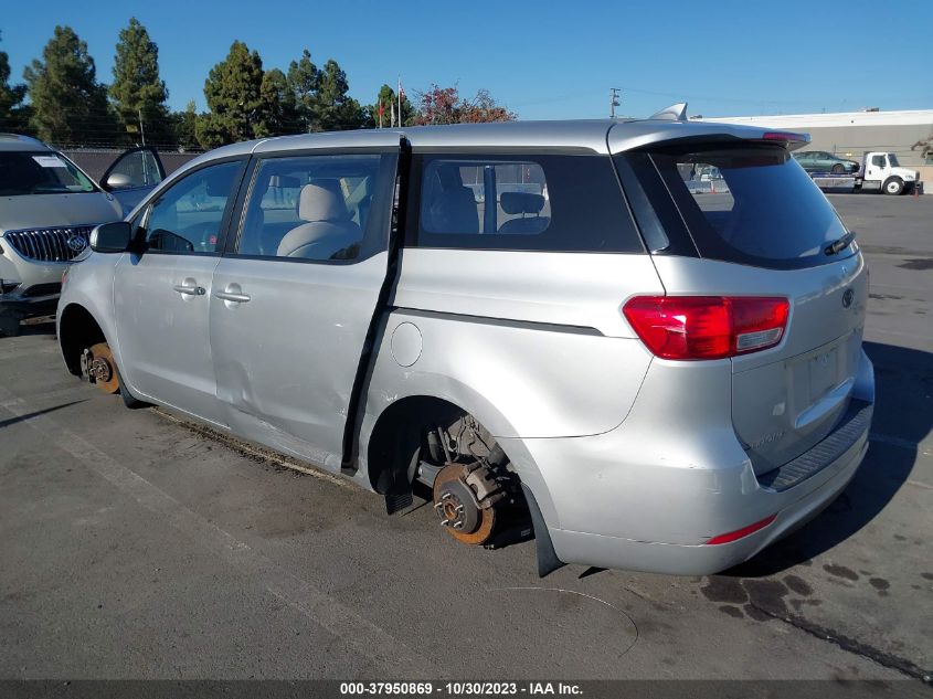 2016 KIA SEDONA L - KNDMA5C10G6183049
