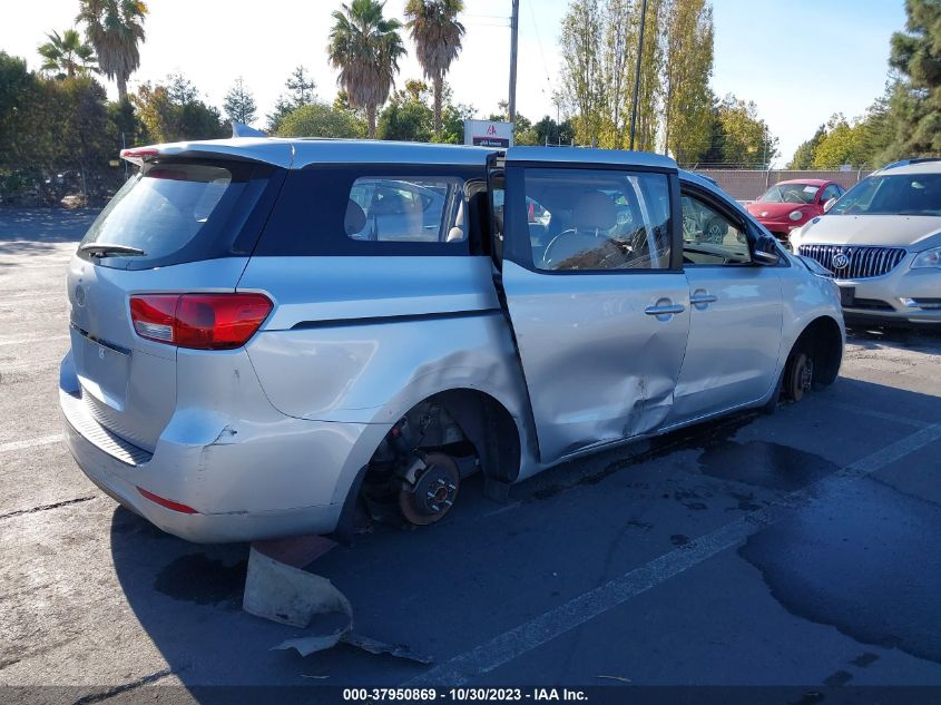 2016 KIA SEDONA L - KNDMA5C10G6183049