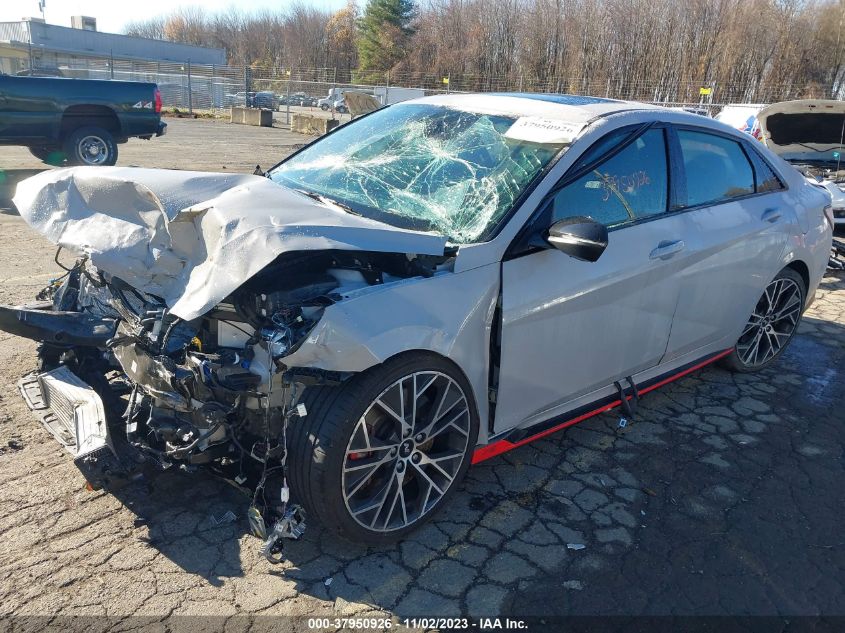 2022 HYUNDAI ELANTRA N - KMHLW4AKXNU008508