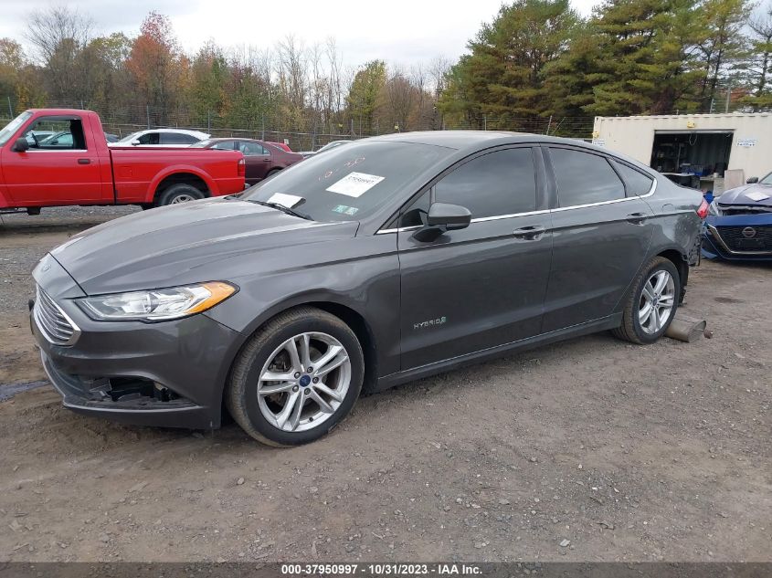 2018 FORD FUSION S HYBRID - 3FA6POUU1JR210214