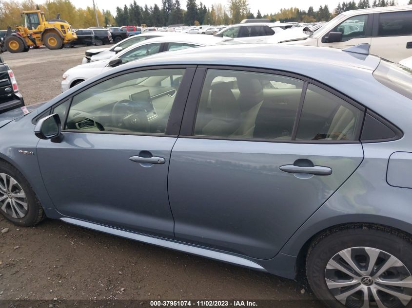 2021 TOYOTA COROLLA HYBRID LE - JTDEAMDE9MJ016083