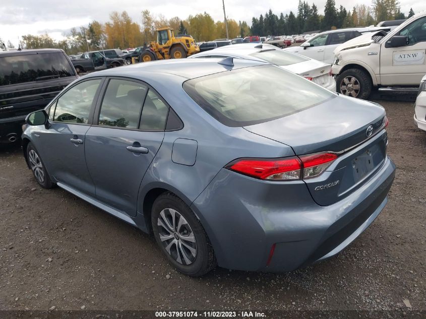 2021 TOYOTA COROLLA HYBRID LE - JTDEAMDE9MJ016083