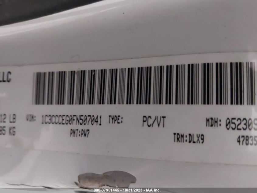 2015 CHRYSLER 200 C - 1C3CCCEG0FN507041