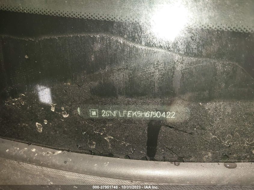 2017 CHEVROLET EQUINOX LT - 2GNFLFEK5H6150422