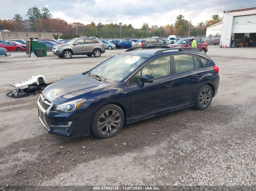 2015 SUBARU IMPREZA 2.0I SPORT LIMITED - JF1GPAZ69FH209325