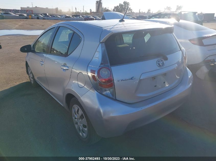 2013 TOYOTA PRIUS C ONE/TWO/THREE/FOUR - JTDKDTB30D1550305