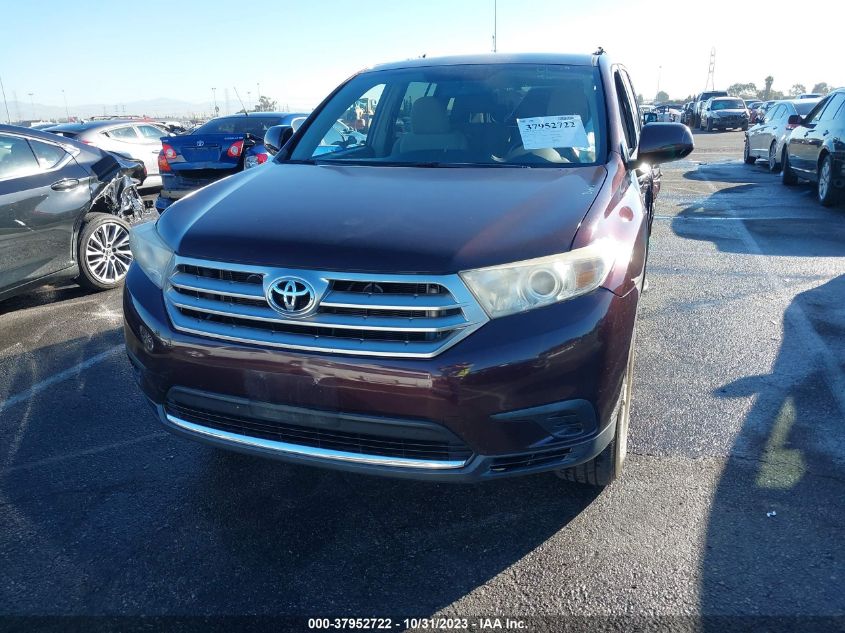 2013 TOYOTA HIGHLANDER - 5TDZA3EH0DS045639
