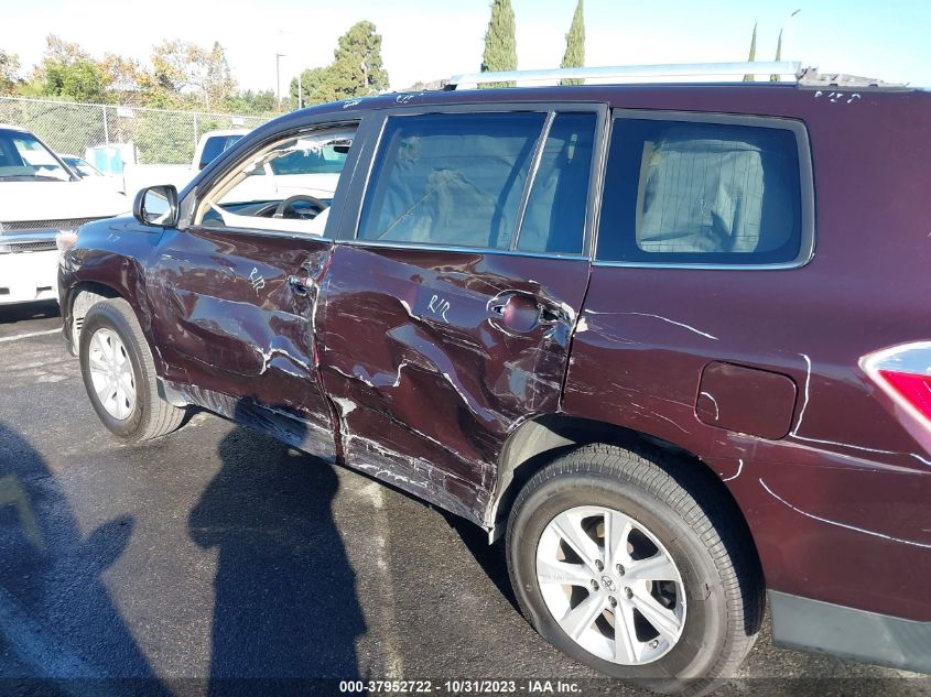 2013 TOYOTA HIGHLANDER - 5TDZA3EH0DS045639