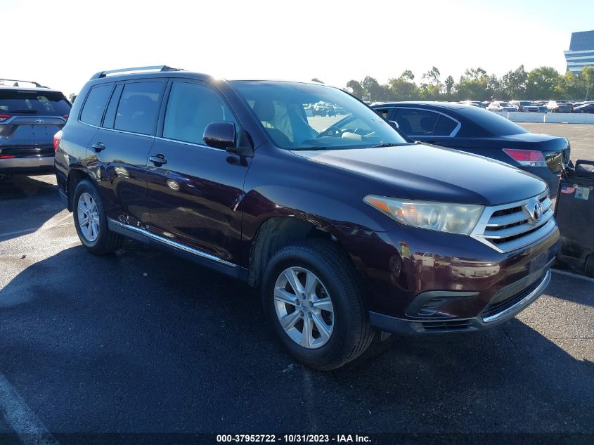 2013 TOYOTA HIGHLANDER - 5TDZA3EH0DS045639