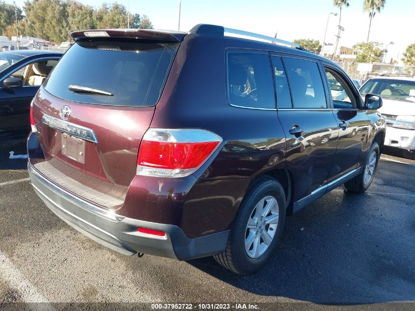 2013 TOYOTA HIGHLANDER - 5TDZA3EH0DS045639