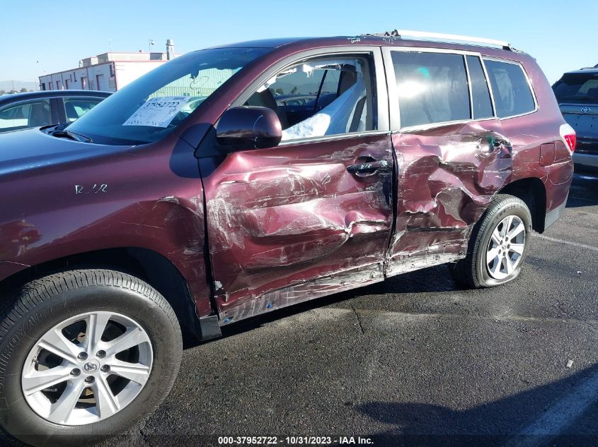 2013 TOYOTA HIGHLANDER - 5TDZA3EH0DS045639