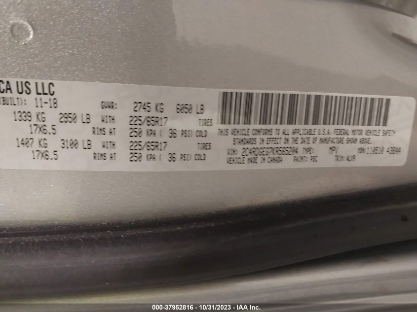 2019 DODGE GRAND CARAVAN GT - 2C4RDGEG7KR565204