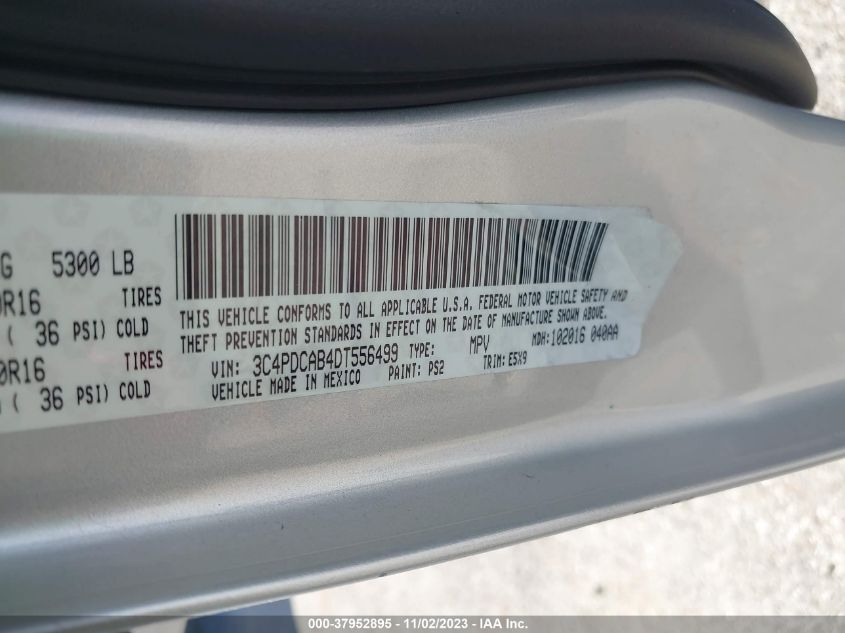 2013 DODGE JOURNEY AMERICAN VALUE PKG - 3C4PDCAB4DT556499