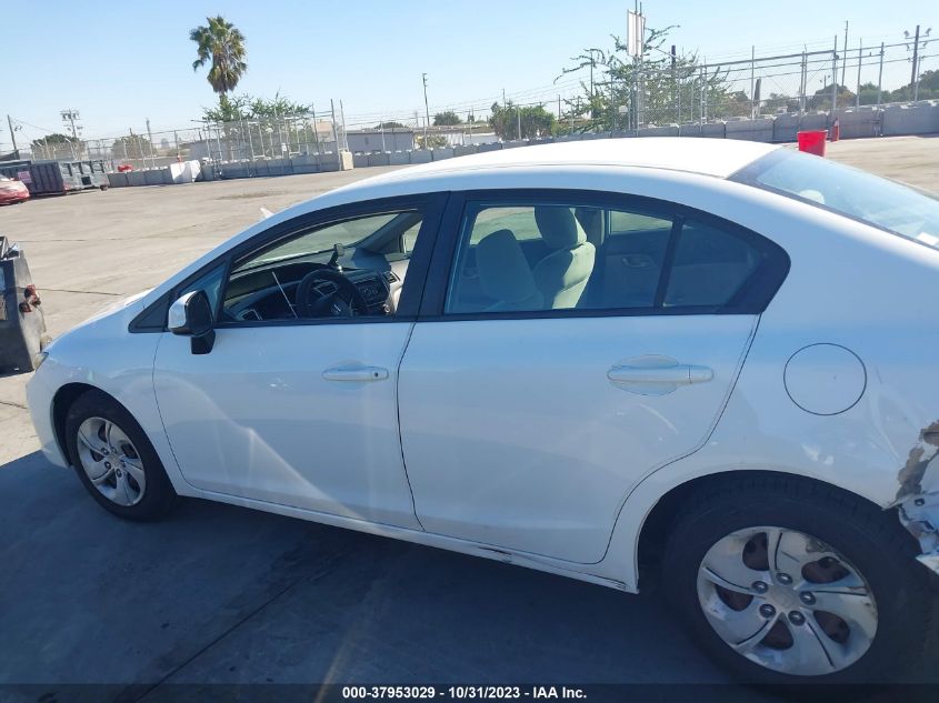 2013 HONDA CIVIC SDN LX 19XFB2F50DE283872