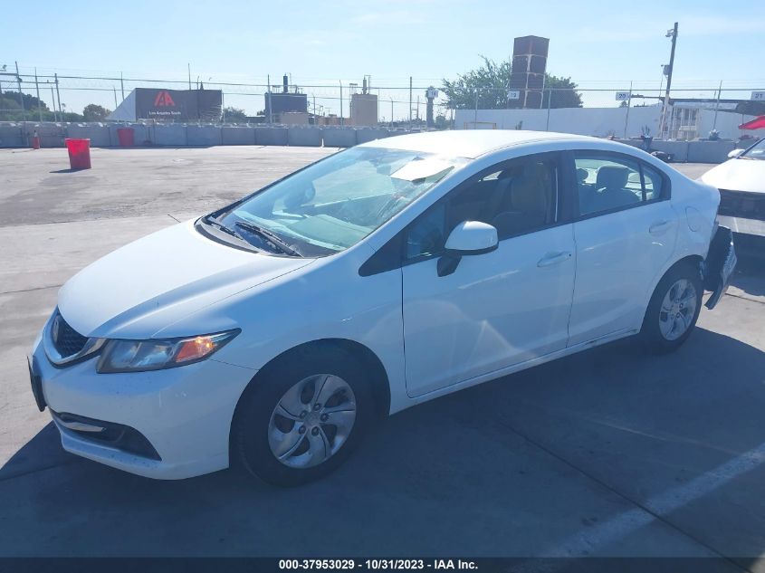 2013 HONDA CIVIC SDN LX 19XFB2F50DE283872