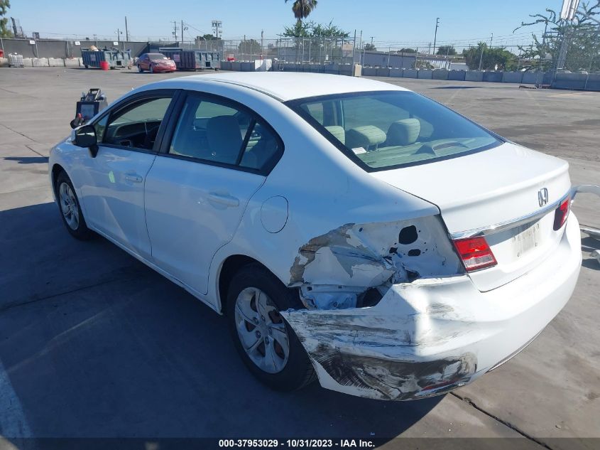 2013 HONDA CIVIC SDN LX 19XFB2F50DE283872