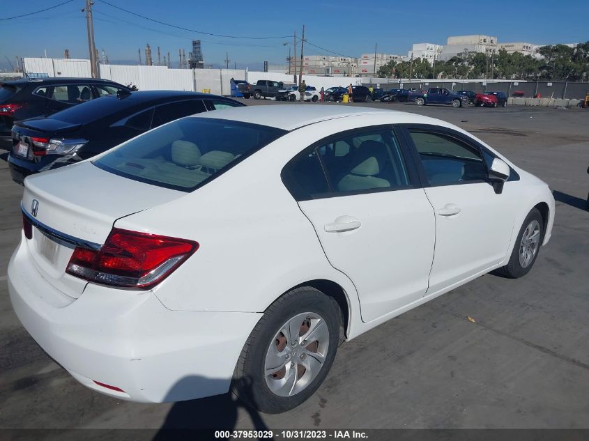 2013 HONDA CIVIC SDN LX 19XFB2F50DE283872