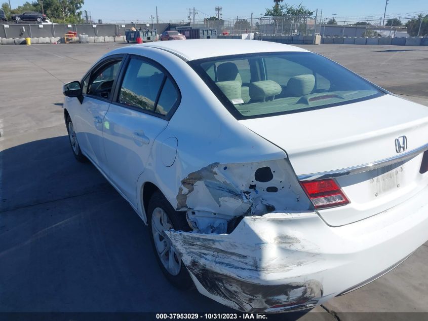 2013 HONDA CIVIC SDN LX 19XFB2F50DE283872