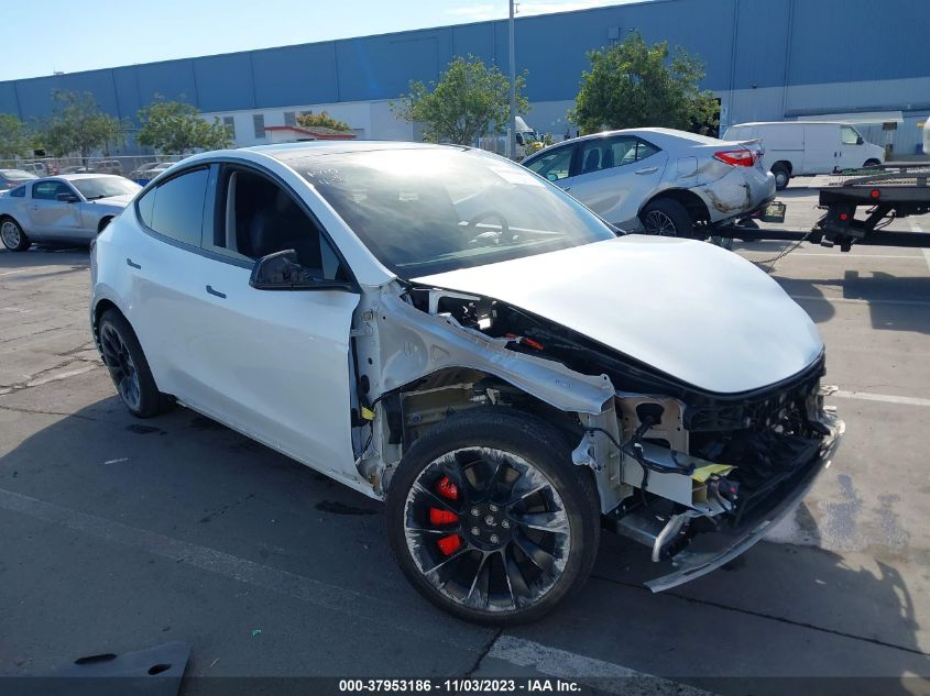 7SAYGDEE8NF494873 TESLA MODEL Y LONG RANGE DUAL MOTOR 2022