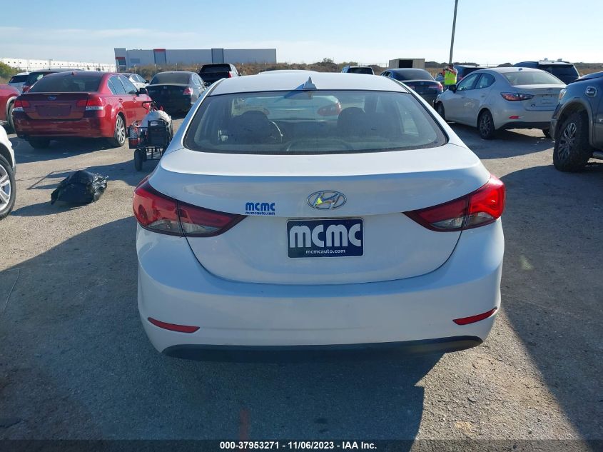 2016 HYUNDAI ELANTRA SE - 5NPDH4AE6GH741147