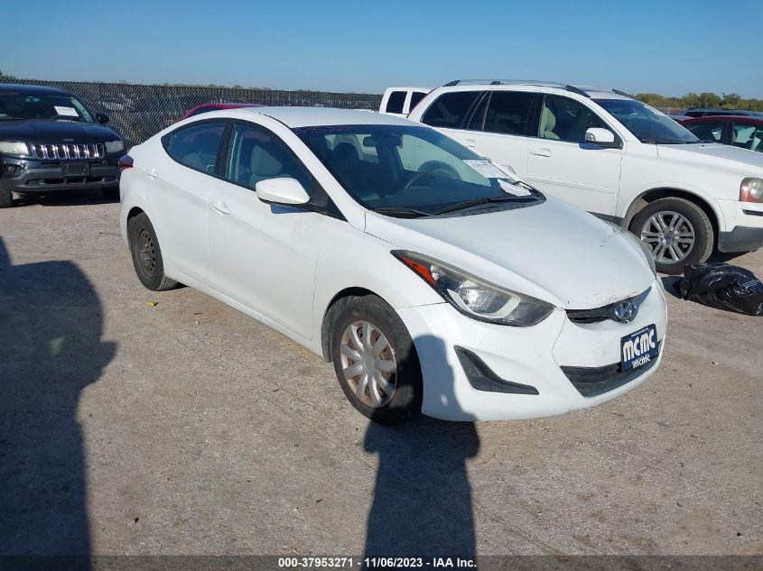 2016 HYUNDAI ELANTRA SE - 5NPDH4AE6GH741147