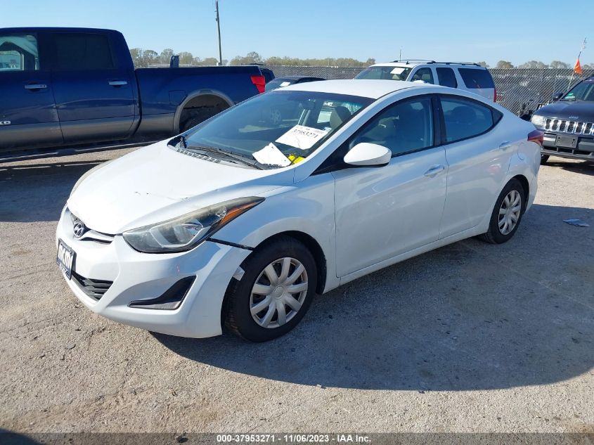 2016 HYUNDAI ELANTRA SE - 5NPDH4AE6GH741147