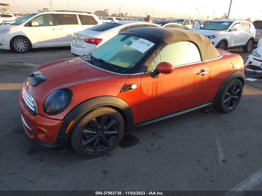 2013 MINI ROADSTER COOPER WMWSY1C55DT625252