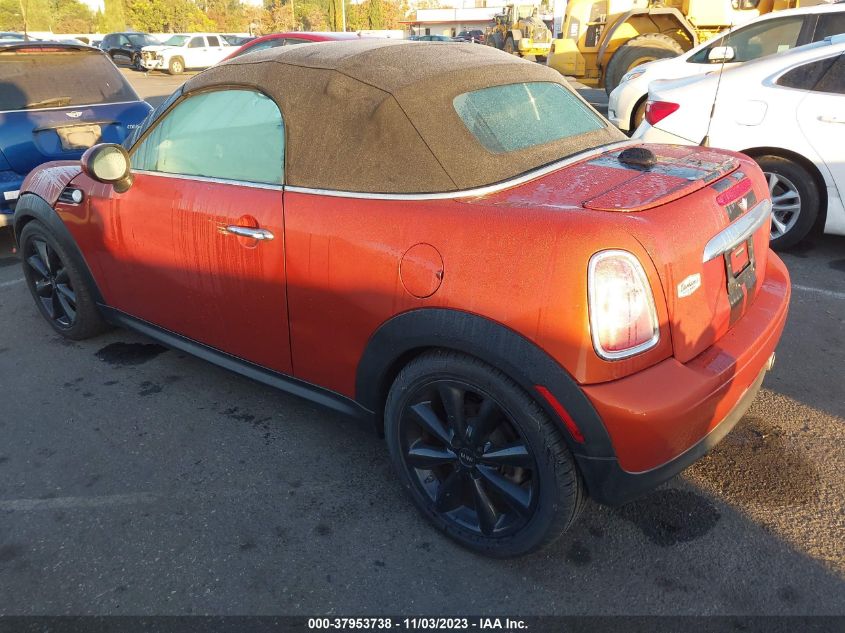 2013 MINI ROADSTER COOPER WMWSY1C55DT625252