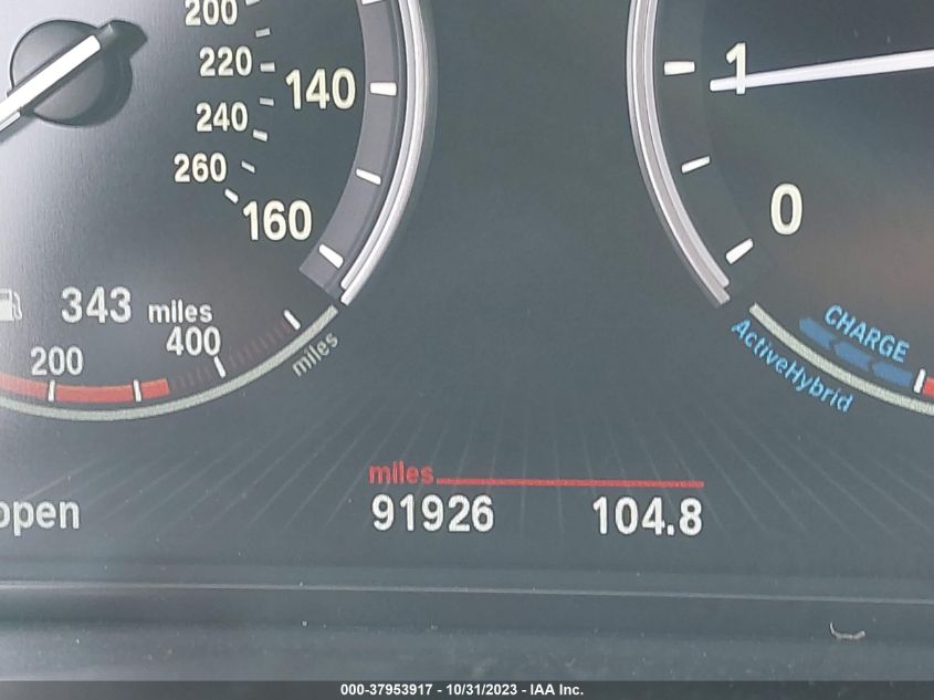 2013 BMW ACTIVEHYBRID 5 - WBAFZ9C59DD090840