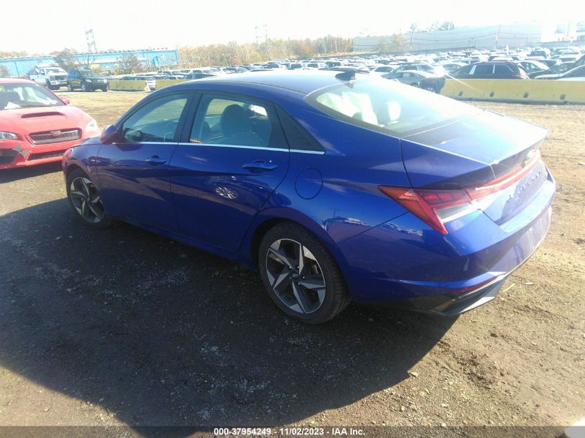 2021 HYUNDAI ELANTRA LIMITED - 5NPLP4AG7MH015132