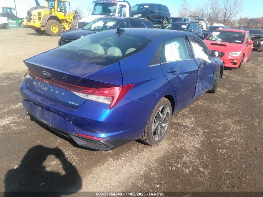 2021 HYUNDAI ELANTRA LIMITED - 5NPLP4AG7MH015132