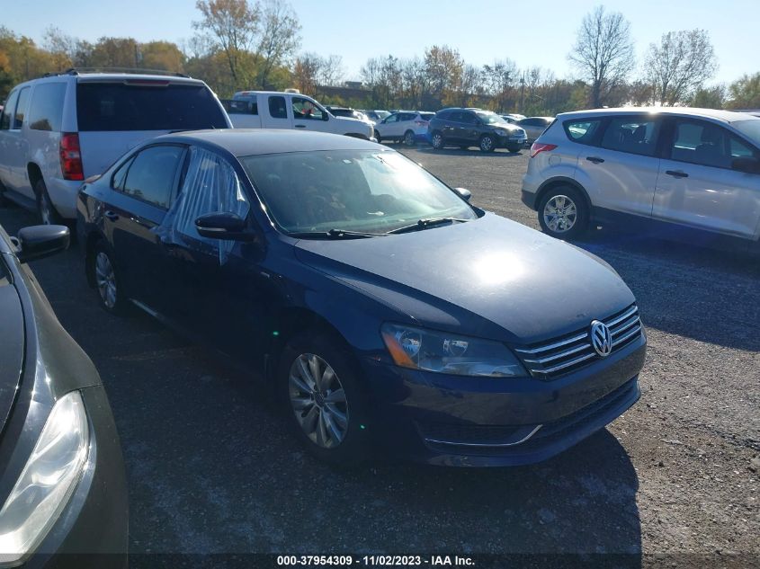 2013 VOLKSWAGEN PASSAT S - 1VWAH7A34DC144716