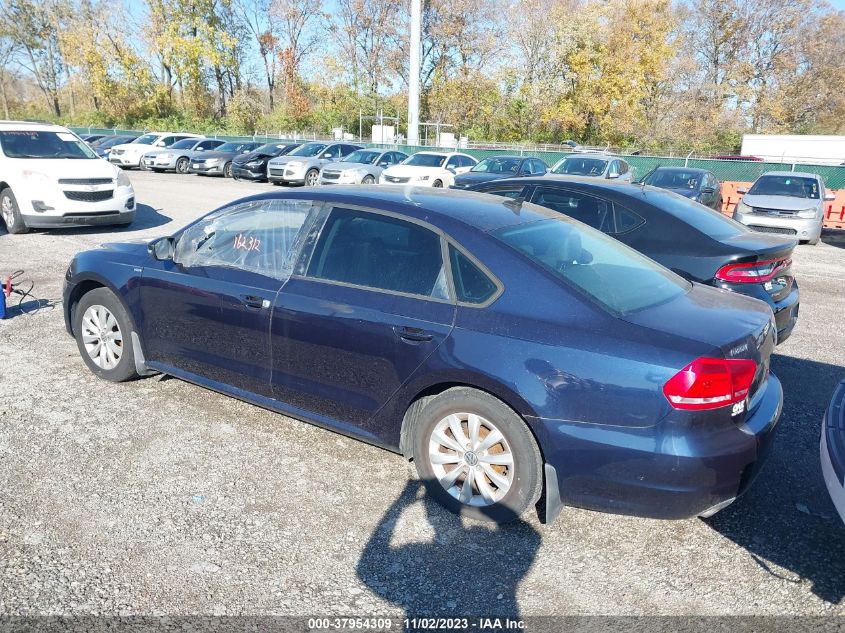 2013 VOLKSWAGEN PASSAT S - 1VWAH7A34DC144716