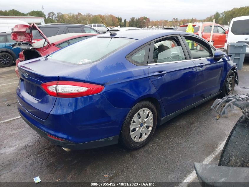 2013 FORD FUSION S - 3FA6P0G78DR316976