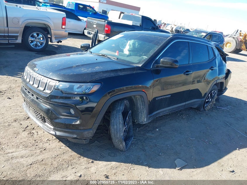 VIN 3C4NJDBBXNT124554 2022 JEEP COMPASS LATITUDE
