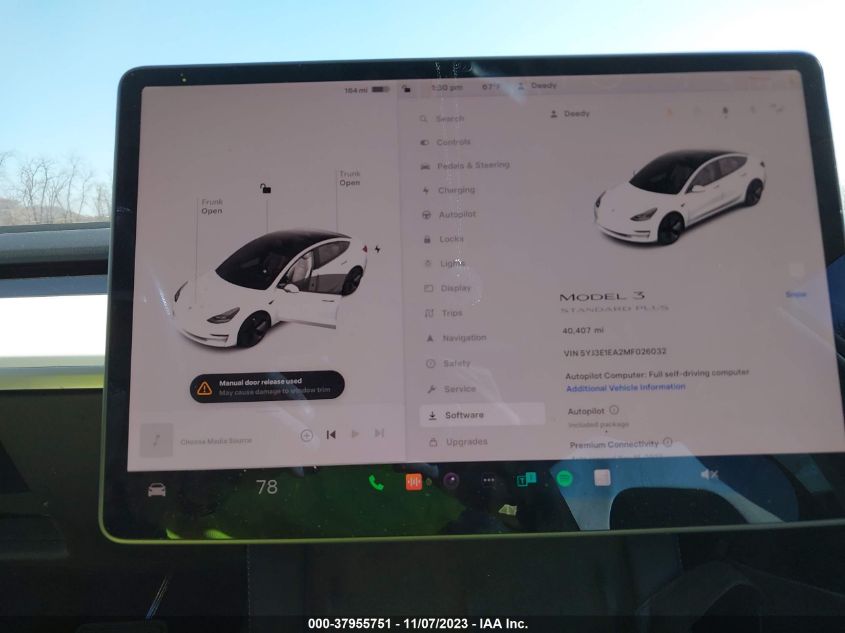 2021 TESLA MODEL 3 STANDARD RANGE PLUS - 5YJ3E1EA2MF026032