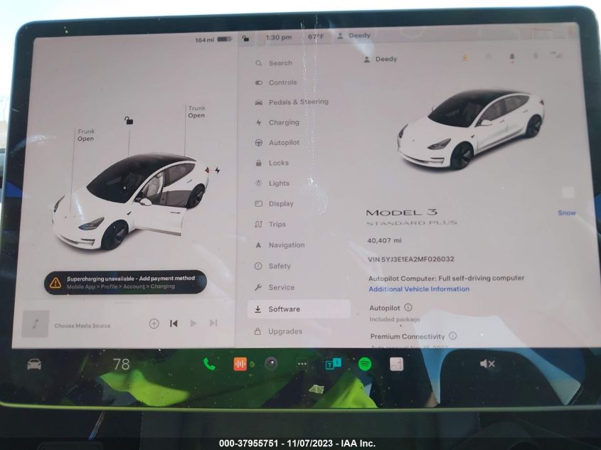 2021 TESLA MODEL 3 STANDARD RANGE PLUS - 5YJ3E1EA2MF026032