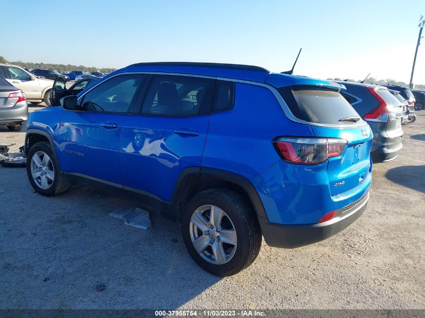 VIN 3C4NJDBB9NT146173 2022 JEEP COMPASS LATITUDE