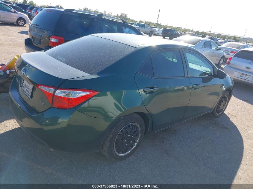 2014 TOYOTA COROLLA L/LE/S/S PLUS/LE PLUS - 5YFBURHE7EP106783