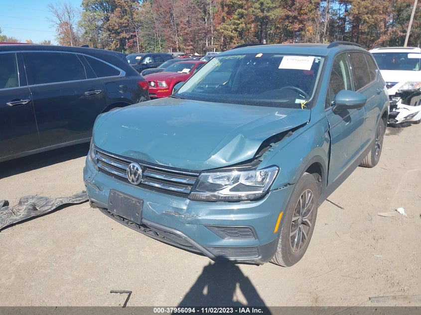VIN 3VV2B7AX7MM030026 2021 VOLKSWAGEN TIGUAN SE/SE R-LINE BLACK/SEL