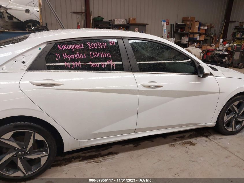 2021 HYUNDAI ELANTRA LIMITED - 5NPLP4AG7MH012893